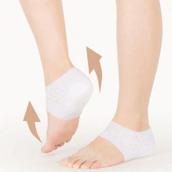 Almohadillas de talón con funda protectora, alivio para espuelas y fascitis plantar, reduce la presión en el talón, 2 unidades