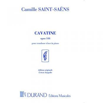 Cavatine Opus 144 Pour Trombone Ténor Et Piano (Édition Originale)