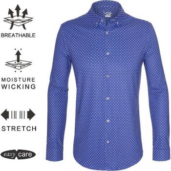 Camisa de negocios de ajuste regular para hombres