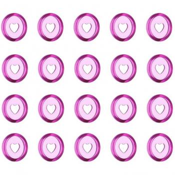 24mm Herz-Ringe für Notizbücher, 20 Stück