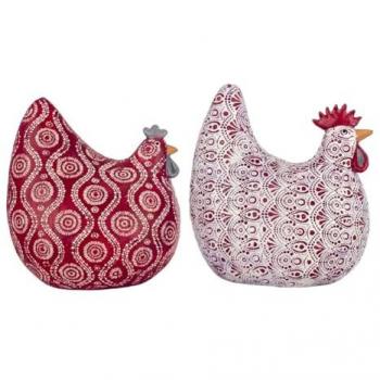 Figuras Gallinas Signes Grimalt 2 Unidades Rojo