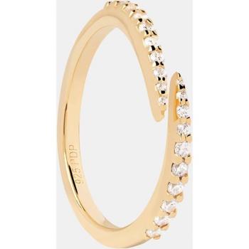 Anillo EMBRACE de plata de ley con baño de oro 18k AN01-805