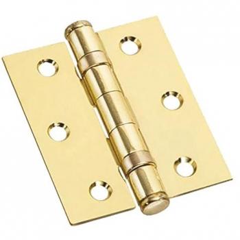 Cerniera con cuscinetti ottonata mm 90 x 75 - sp.2,5