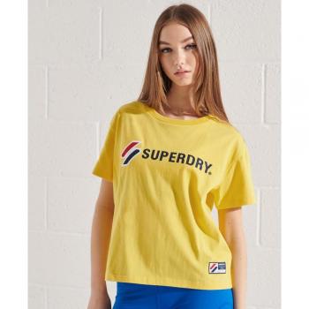 Superdry Maglietta a maniche corte Sportstyle Graphic Boxy Nautical Yellow S