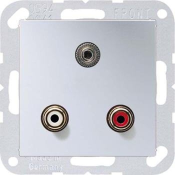 JUNG Multimediadose Cinch/Klinke MA A 1011 AL aluminium