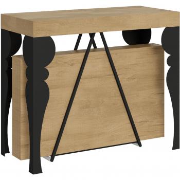 Mesa de Centro Ityhome 90x40 cm con Toque Madera Roble
