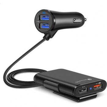 Cargador USB Universal Rápido para Coche con Cable Extensión 5,6 pies