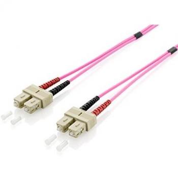 Equip SC/SC OM4 Multimode Duplex Fiber Optic Patch Cable, 20m