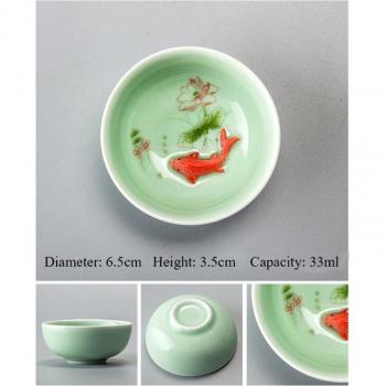Taza de Té Verde de Cerámica de Viaje