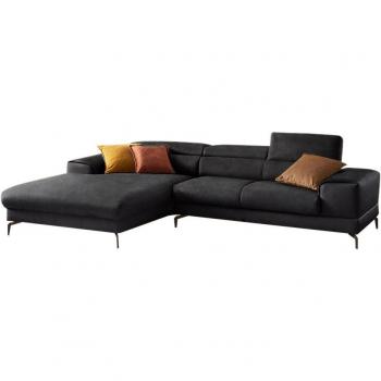 W.SCHILLIG Design-Ecksofa Piedroo, L-Form in anthrazit