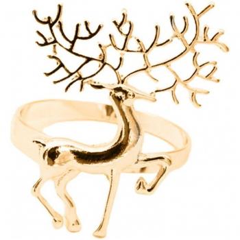 Delicate Xmas Deer Napkin Ring