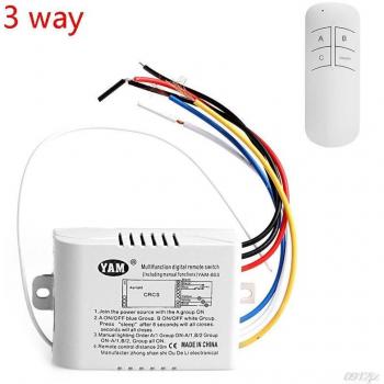 220 V Fernbedienbarer Lichtschalter mit 1-4 Optionen
