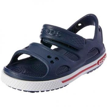 Croc's - Sandale Marine / Blanc Garçons, Chanclas Niños, Blanco