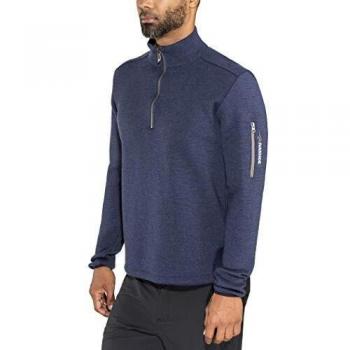 Ivanhoe Halbzipper Herren-Top XL Stahlblau