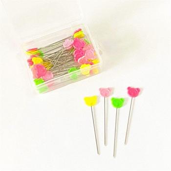 Naaipennen 50 stuks – Bloemige spelden voor DIY naaisterdecoratie