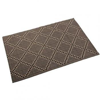 Grey Diamond Pattern Floor Mat – 4'x6'