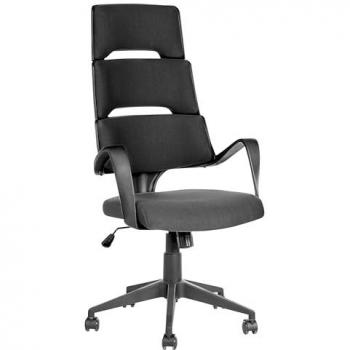 BELIANI Swivel Office Chair Adjustable Height Black Polyester
