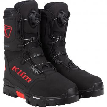 Klutch GTX BOA de motoneige Klim – couleur noire et rouge, modèle 46