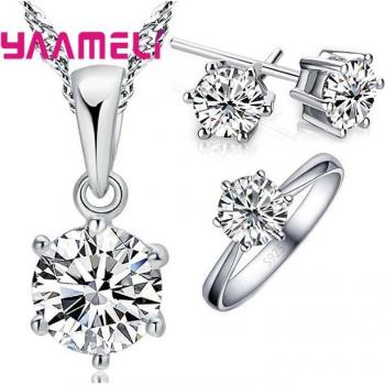 Set de Joyería de Cumpleaños en Plata 925 con Cristales
