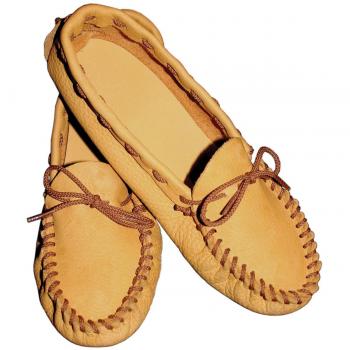 Realeather Crafts Leathercraft Kit Scout Moccasin-Size 12/13, Genuine Leather, Golden Brown