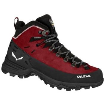 Alp-Mate Winter‑Mid Wasserabweisender Damenstiefel – Rubinrot/Perlschwarz, 38
