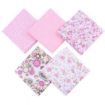 5Pcs 50cmx50cm Printed Cotton Fabric for Patchwork