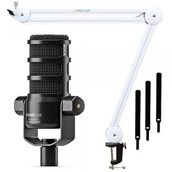 RØDE Mikrofon Rode Podmic USB XLR Mikrofon mit Gelenkarm Weiss