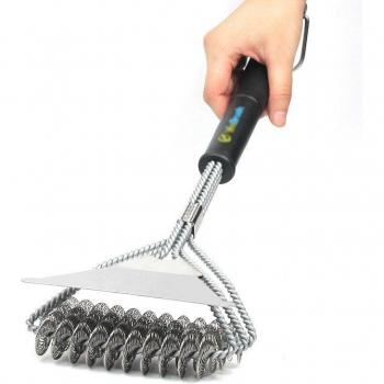 BBQ Grill Cleaning Brush with Wire Bristles