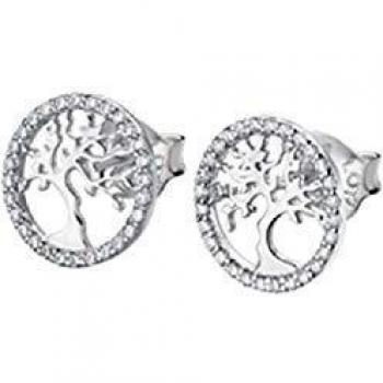 Pendientes Árbol De La Vida Lotus Silver Tree Of Life Lp1778-4/1 Plata, Mujer