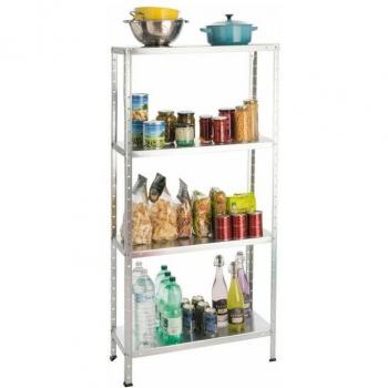 Scaffale Metallico Zincato 4 Piani – Kit Brixo Zip
