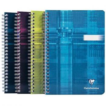 Clairefontaine Spiralheft A5 kariert 50 Blatt assortiert