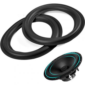 6-Inch Durable Perforated Rubber Edge Surround Speaker Repair Parts (2pcs)