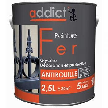Peinture Glycérophtalique ADDICT Rouge Oxyde 2.5L
