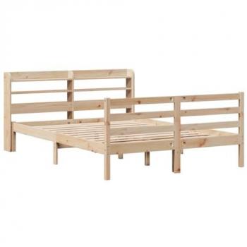 VidaXL Small Double Bed Frame 120x190 cm with Headboard