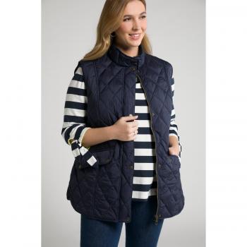 Gilet smanicato impermeabile blu donna taglia 56/58 poliestere