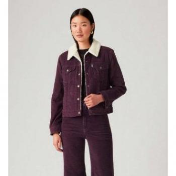Giacca di Jeans Levi's Original Sherpa Trucker Purple XS
