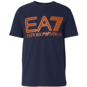 EA7 T-shirt di cotone blu Taglia M