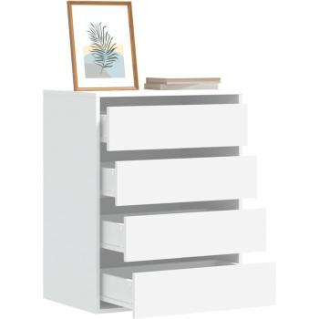 Cajonera de Esquina de Madera Blanca 60x41x76 cm