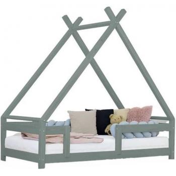 Cama Cabaña para Niños TAHUKA 90x160 Verde Sauve