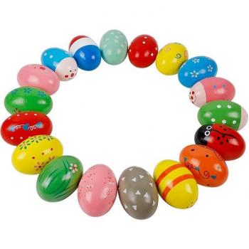 Easter Basket Fillers - Wooden Egg Shakers