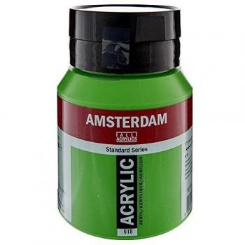 Amsterdam Acrylfarbe, permanent hellgrün, 500 ml