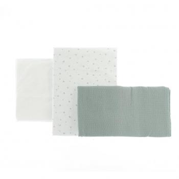 Set Lettini Verde Futura 120x180 cm (3 pezzi)