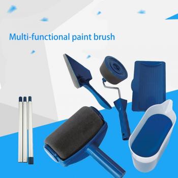8-Piece Multifunctional Wall Decor Painting Roller Brush Set for Easy DIY Home Projects