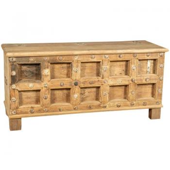 Cassapanca Baule Seduta in Legno Contenitore Cesto