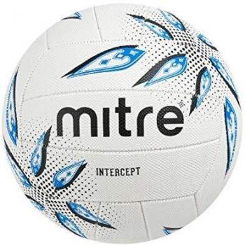 Mitre Intercept Training Ball for Netball - Colourful Design, Size 5