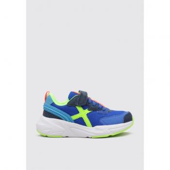 Munich Mini Track VCO Kinder Sneaker blau/grün - 30