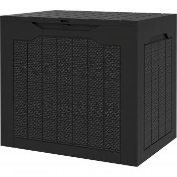 Malle de rangement OutSunny 93 L – Noir, étanche 56×41×50 cm