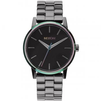 Nixon Damenarmbanduhr XS Small Kensington Gunmetal Multi Analog Quarz Edelstahl A3611698-00