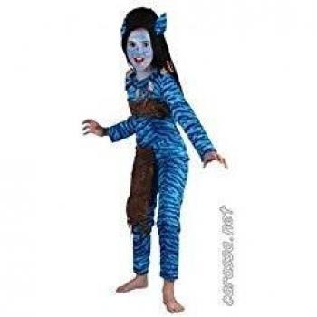 DISFRAZ DE GUERRERA AZUL NIÑA
