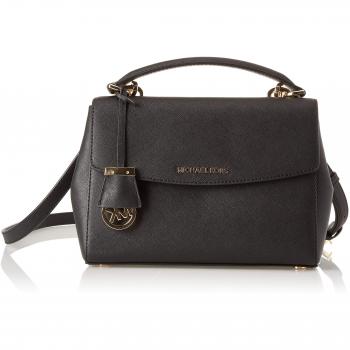 Michael Kors - Ava, Bolsos maletín Mujer, Negro (Black), 9x17x24 cm (W x H L)